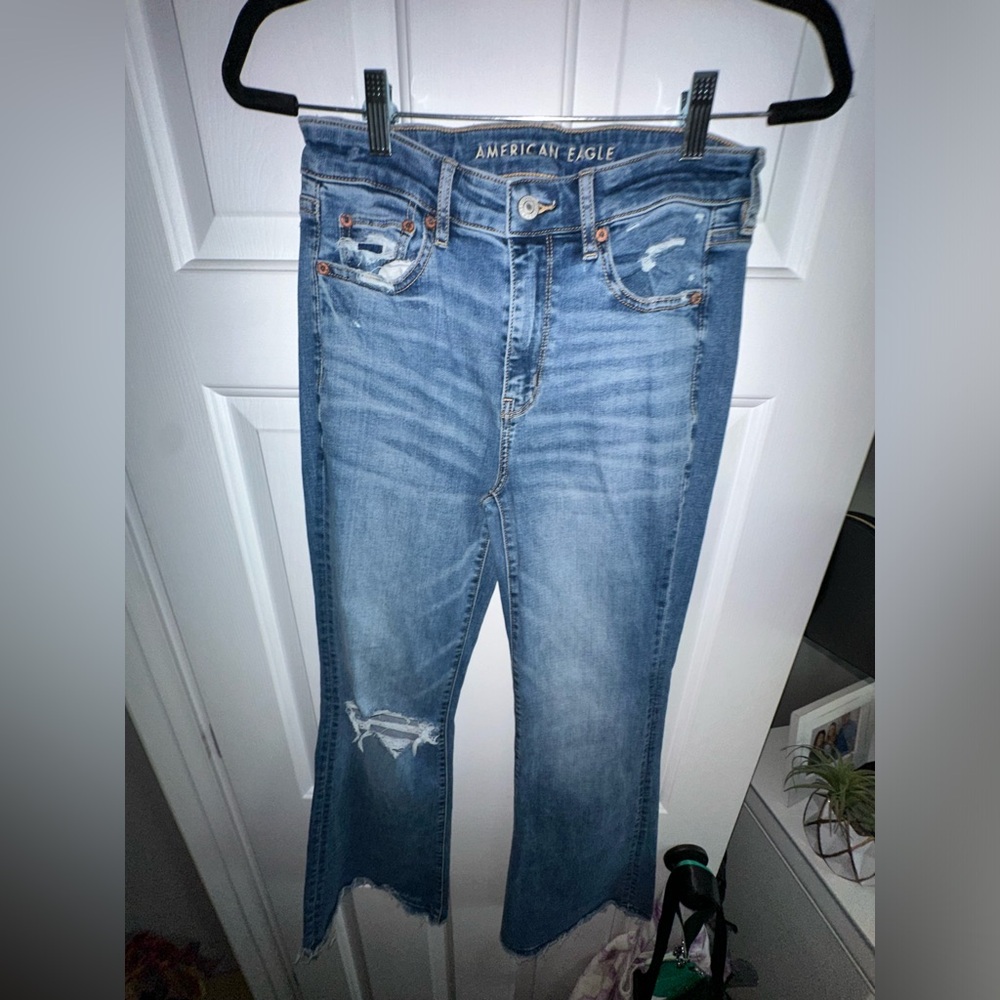 American Eagle Super hi-rise flare jeans